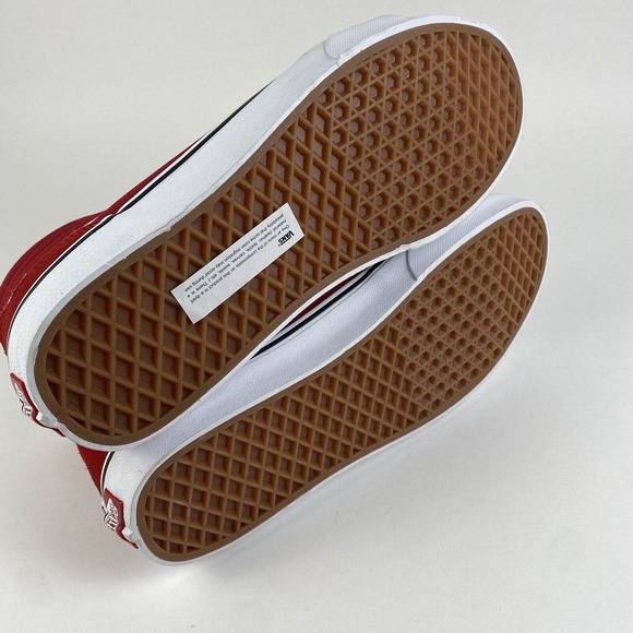 Vans Filmore Hi Suede & Canvas Sneakers Red Mens Size 11 Brand New - Picture 14 of 16